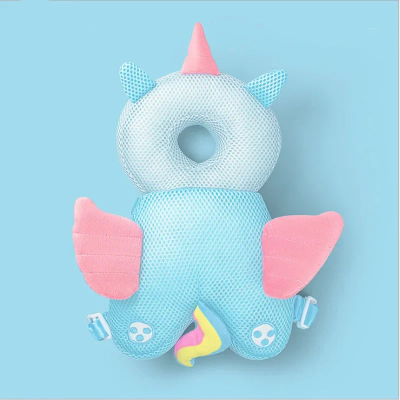 Baby Head Protector Backpack Pillow for Kids 1-3Years, Baby Park accessory, Toddler Children Soft PP Cotton Protective Cushion Cartoon Security Pillows