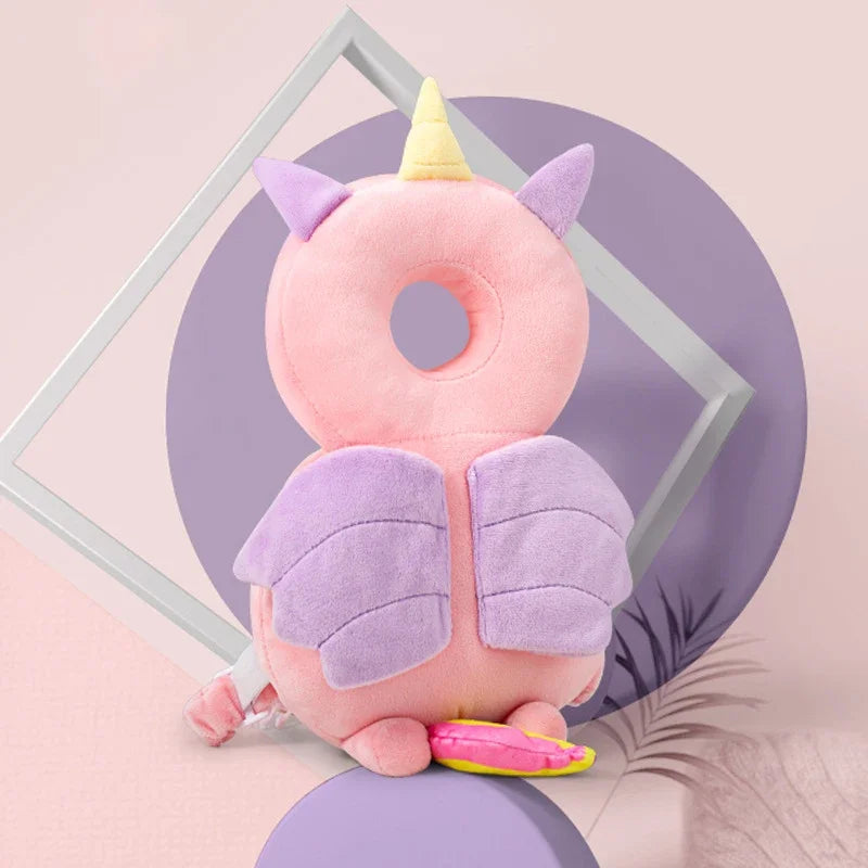 Baby Head Protector Backpack Pillow for Kids 1-3Years, Baby Park accessory, Toddler Children Soft PP Cotton Protective Cushion Cartoon Security Pillows