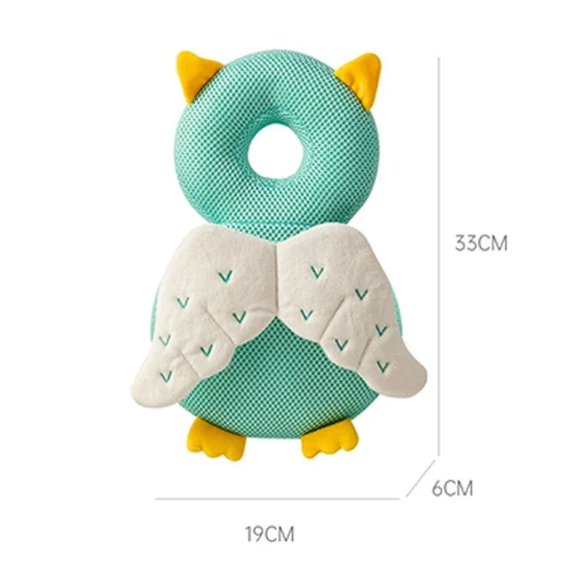 Baby Head Protector Backpack Pillow for Kids 1-3Years, Baby Park accessory, Toddler Children Soft PP Cotton Protective Cushion Cartoon Security Pillows