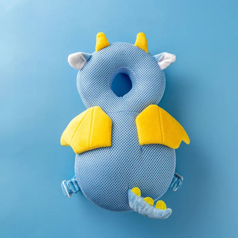 Baby Head Protector Backpack Pillow for Kids 1-3Years, Baby Park accessory, Toddler Children Soft PP Cotton Protective Cushion Cartoon Security Pillows